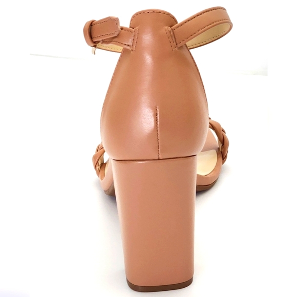 Nine West Women's Tan Allha Braided Block Heel Sandals Size 9 - Picture 8 of 11